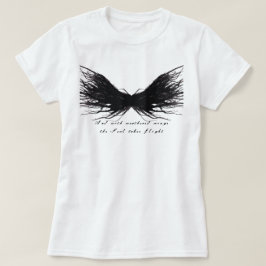 Vices Abstract Black Wings Alcohol Ink Art T-Shirt