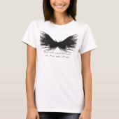 Vices Abstract Black Wings Alcohol Ink Art T-Shirt (Vorderseite)