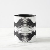 Vices Abstract Black Wings Alcohol Ink Art Tasse (Zentrum)