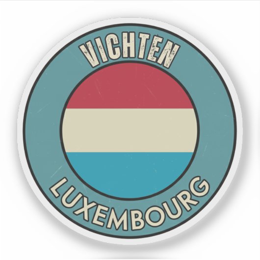 Vichten, Luxemburg Aufkleber (Vorderseite)