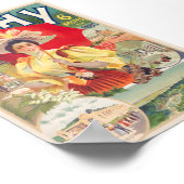 Vichy. 1895 heures de Paris Vintage Poster (Ecke)