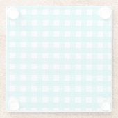 Vichy Bleu Glasuntersetzer (Rückseite)