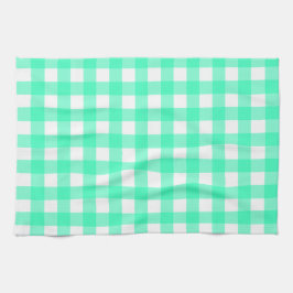 Vichy Bleu Turquoise Geschirrtuch