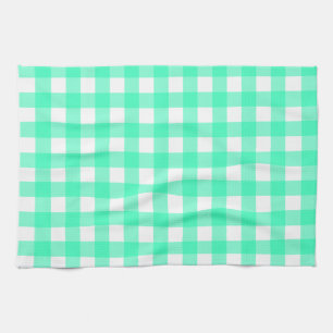 Vichy Bleu Turquoise Geschirrtuch