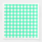 Vichy Bleu Turquoise Serviette (Vorderseite)