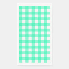 Vichy Bleu Turquoise Serviette