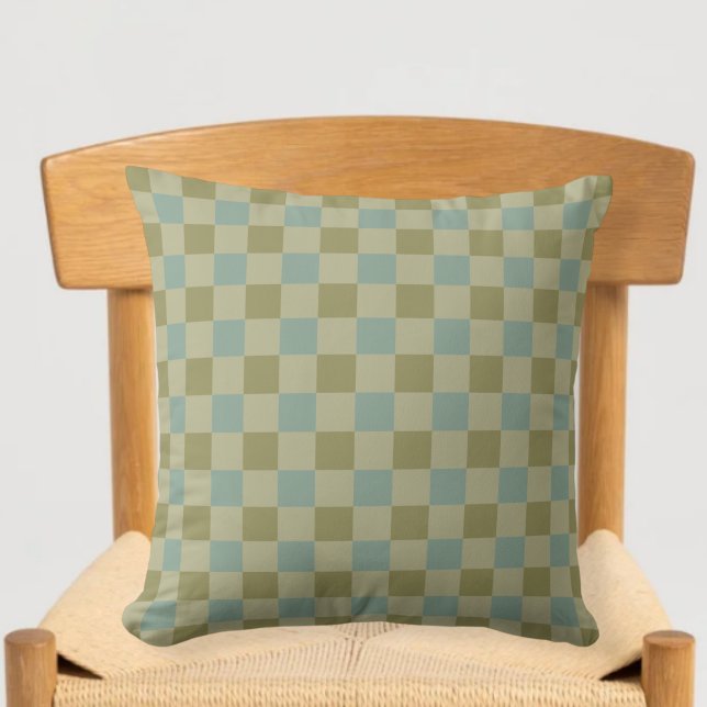 Vichy checked green sand cushions kissen (Von Creator hochgeladen)