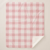 Vichy checkered blanket. sherpadecke (Vorderseite)