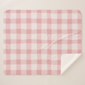 Vichy checkered blanket. sherpadecke (Vorderseite (Horizontal))