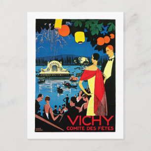 Vichy Comite Des Fetes ~ Frankreich Art Postkarte