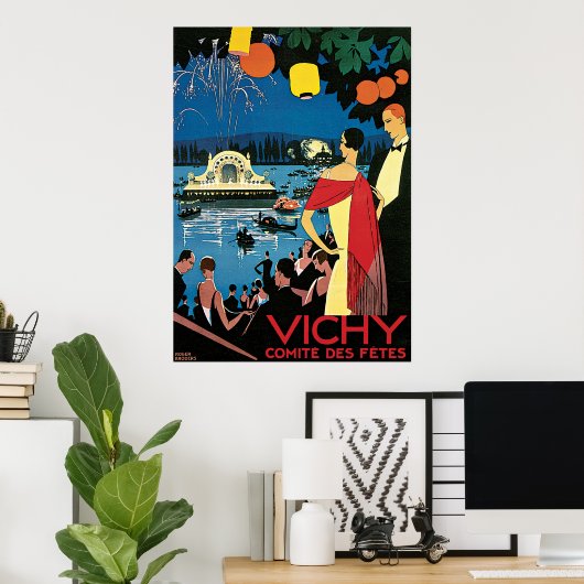 Vichy Comite Des Fetes Poster (Heimbüro)