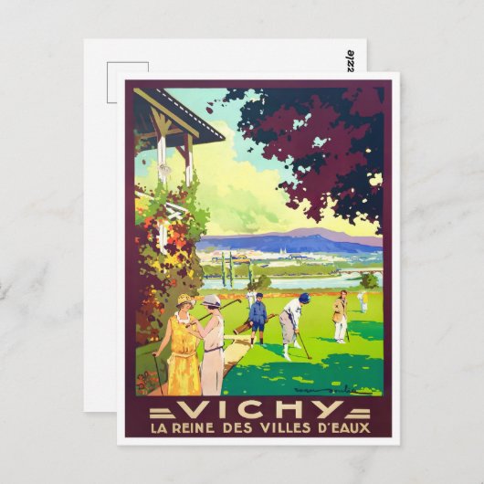 Vichy France Vintage Postkarte (Vorne/Hinten)
