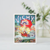 Vichy France Vintage Postkarte (Stehend Vorderseite)