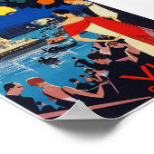 Vichy France Vintage Travel Poster (Ecke)