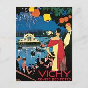 Vichy Frankreich Comite Des Fetes Art 1926 Nachtli Postkarte