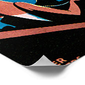 Vichy - Frankreich - Vintage Travel Poster (Ecke)