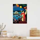 Vichy - Frankreich - Vintage Travel Poster (Küche)