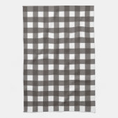 Vichy Gris anthrazit Geschirrtuch (Vertikal)