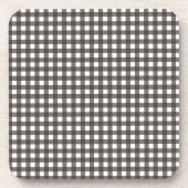 Vichy Gris anthrazit Getränkeuntersetzer (Vorderseite)