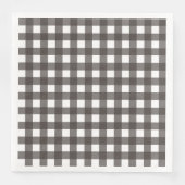 Vichy Gris anthrazit Serviette (Vorderseite)