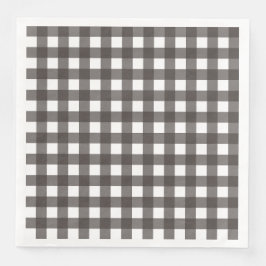 Vichy Gris anthrazit Serviette