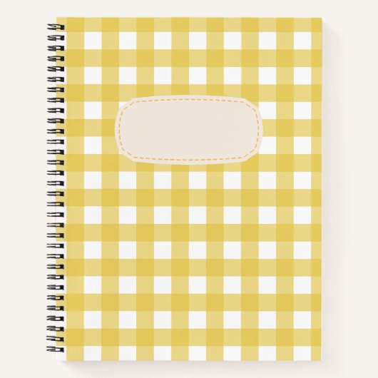 Vichy Hellgelb Notizblock (Vorderseite)