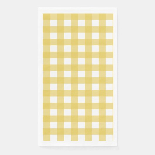 Vichy Hellgelb Serviette (Vorderseite)