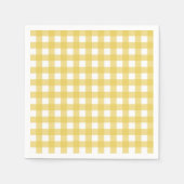 Vichy Hellgelb Serviette (Vorderseite)