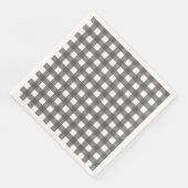 Vichy Hellgras Serviette (Ecke)