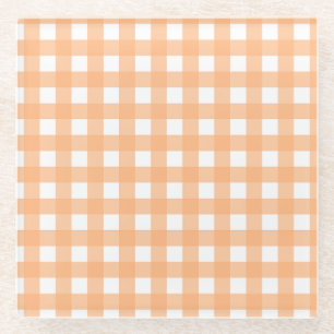 Vichy Hellorange Glasuntersetzer