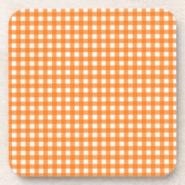 Vichy Orange Getränkeuntersetzer