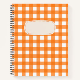 Vichy Orange Notizblock