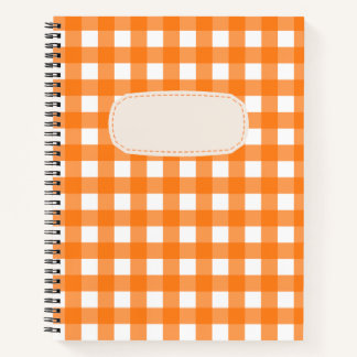 Vichy Orange Notizblock