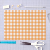 Vichy Orange Seidenpapier (Handwerk)