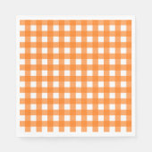 Vichy Orange Serviette (Vorderseite)