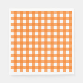 Vichy Orange Serviette