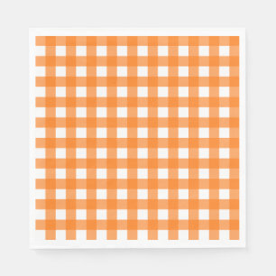 Vichy Orange Serviette