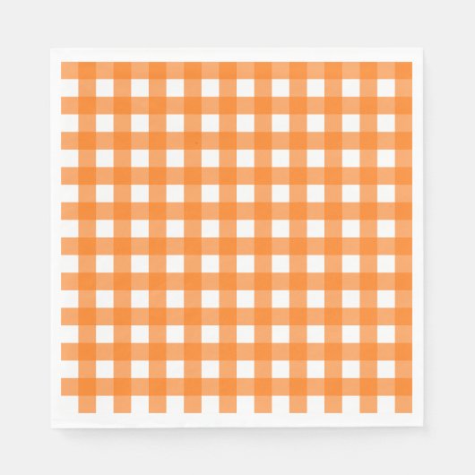 Vichy Orange Serviette (Vorderseite)