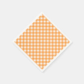 Vichy Orange Serviette (Ecke)