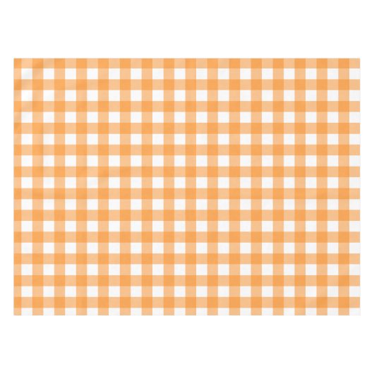 Vichy Orange Tischdecke (Vorderseite (Horizontal))
