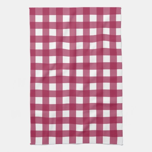 Vichy Rouge Cerise Geschirrtuch (Vertikal)