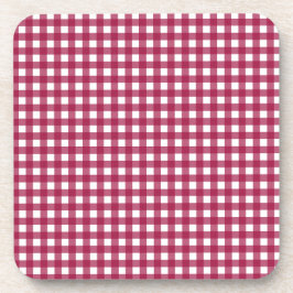 Vichy Rouge Cerise Getränkeuntersetzer