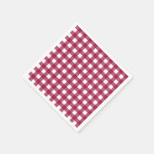 Vichy Rouge Cerise Serviette (Ecke)