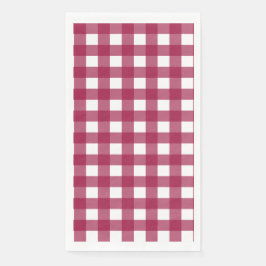 Vichy Rouge Cerise Serviette