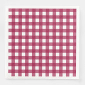 Vichy Rouge Cerise Serviette (Vorderseite)