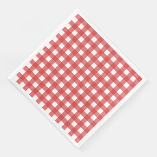 Vichy Rouge Serviette (Ecke)