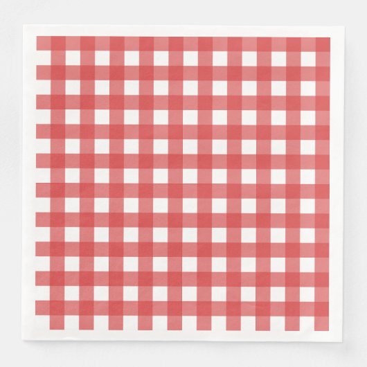 Vichy Rouge Serviette (Vorderseite)