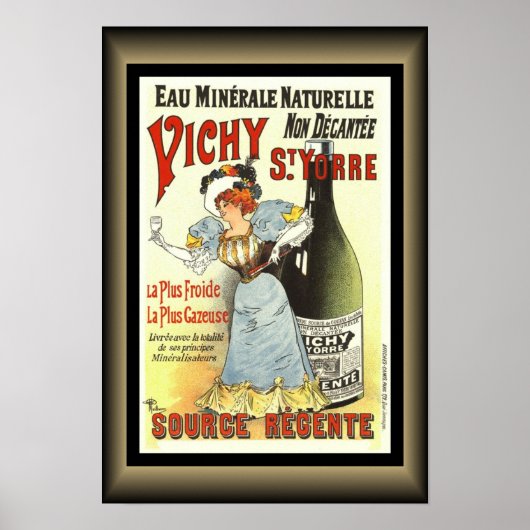 'Vichy Saint-Yorre Natural Mineral Water ~ * ~ Poster (Vorne)