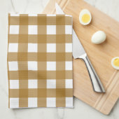 Vichy Sien Geschirrtuch (Viertel Falte)