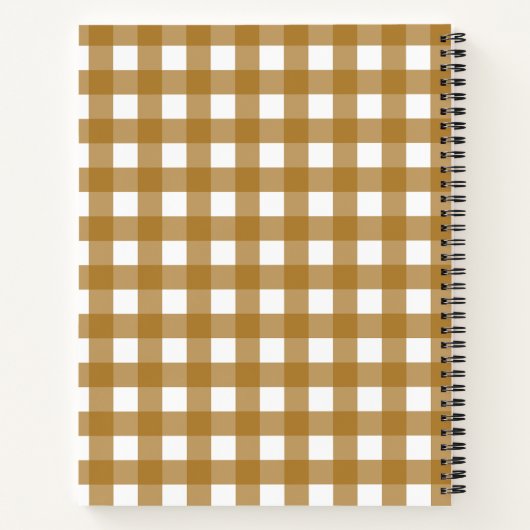 Vichy Sien Notizblock (Rückseite)